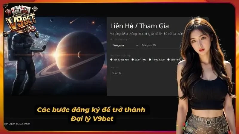 Đại Lý V9BET | Chương Trình Hợp Tác & Hoa Hồng 2 Hình minh họa quy trình đăng ký đại lý V9BET